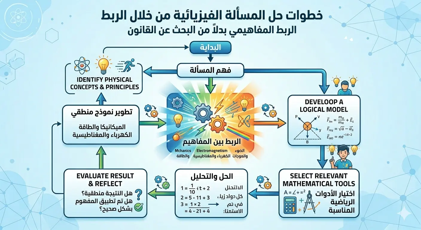 خطوات حل المسألة من خلال نمذجتها الى الواقع